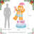 6FT Lighted Macaron Inflatable Rotating Gingerbread Man Decor