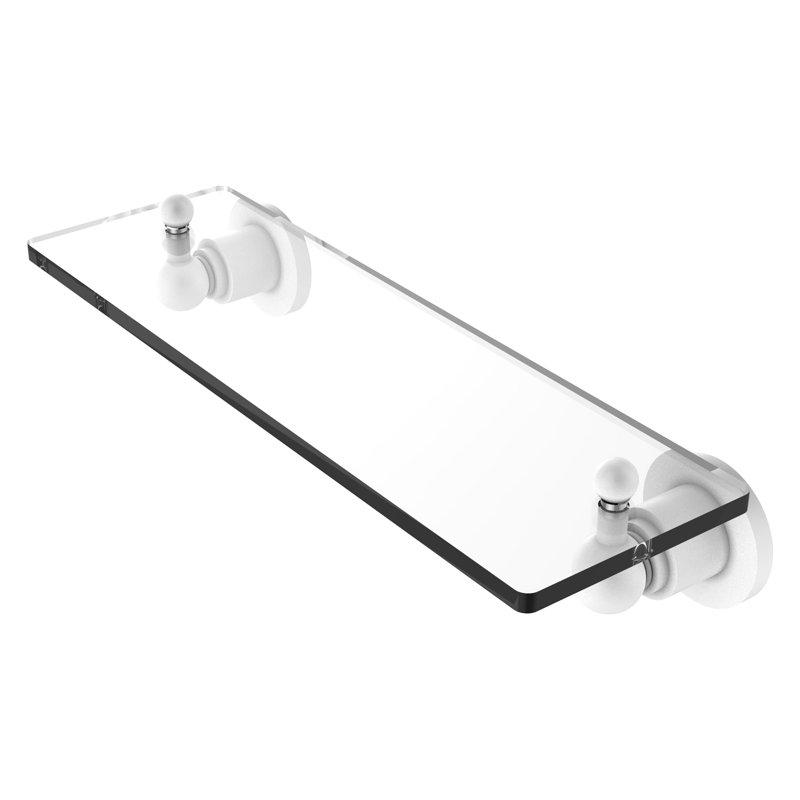 Lera Bracket Shelf, 16" W x 3" H, Matte White