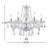 Amiaha 6 - Light Glass Dimmable Classic/Traditional Chandelier