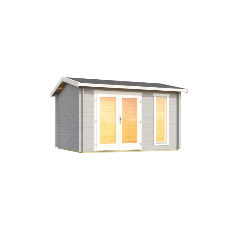 Technoflex Chic-Sheds Banff 1 Solid Wood Garden Shed 13-Ft X11.5 -Ft With 1 Double Door And 1 Window