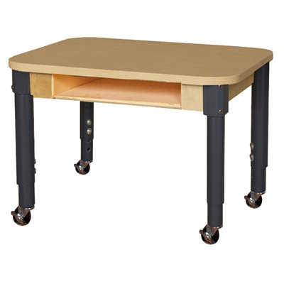 Adjustable Height Open Front Desk