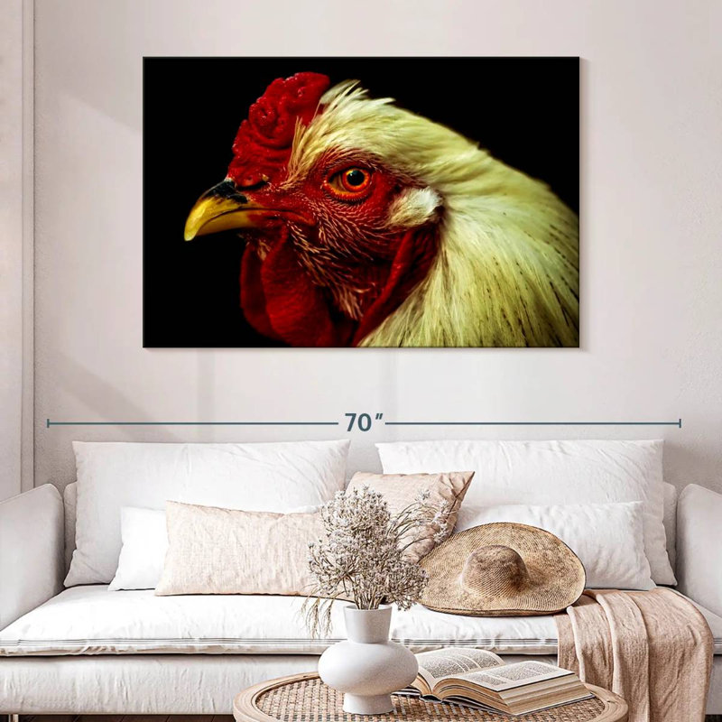 Brampt Chicken Head, 32" H x 48" W