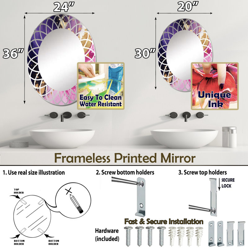 Miroir Zorione, 30 po x 20 po