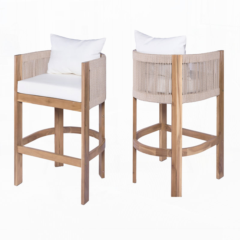 Tabourets d'extérieur, ensemble de 2