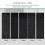 Ensemble de serviettes 6 pièces Willow - 100% coton peigné, qualité supérieure 630 g / m², noir, ultra-doux et très absorbant (ensemble de 2 serviettes de bain, 2 essuie-mains, 2 serviettes de toilette)-2017717011-2017717101