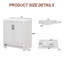 Ensemble de meuble-lavabo autoportant simple 30 po avec lavabo en céramique Lumina, blanc, contreplaqué de bois franc, portes à fermeture en douceur et rangement intérieur réglable-518037203-518037201
