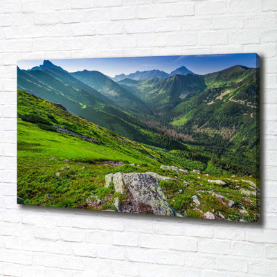 Dawn In The Mountains - Wrapped Canvas Print