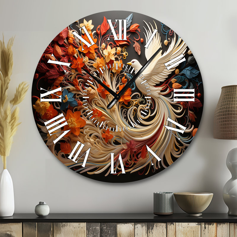 Horloge murale Christianity Pentecost Fire, Grand