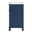 Armoire de salle de bain Vintage Elegance avec portes à fermeture douce et tablette réglable, meuble-lavabo avec lavabo en céramique-634939149