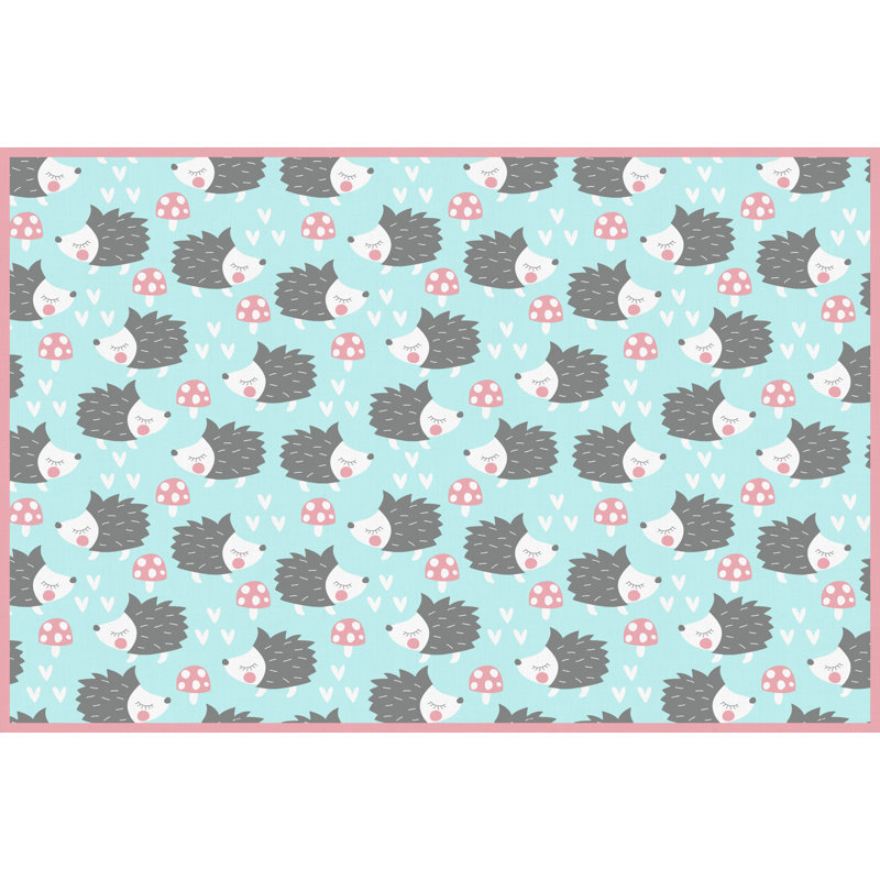 Alcinda Vinyl Machine Printed Area Rug, Rectangle 133 x 200cm