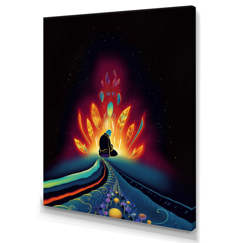 " Native Elder Meditation I ", Wrapped Canvas, 40" H x 30" W x 1.5" D