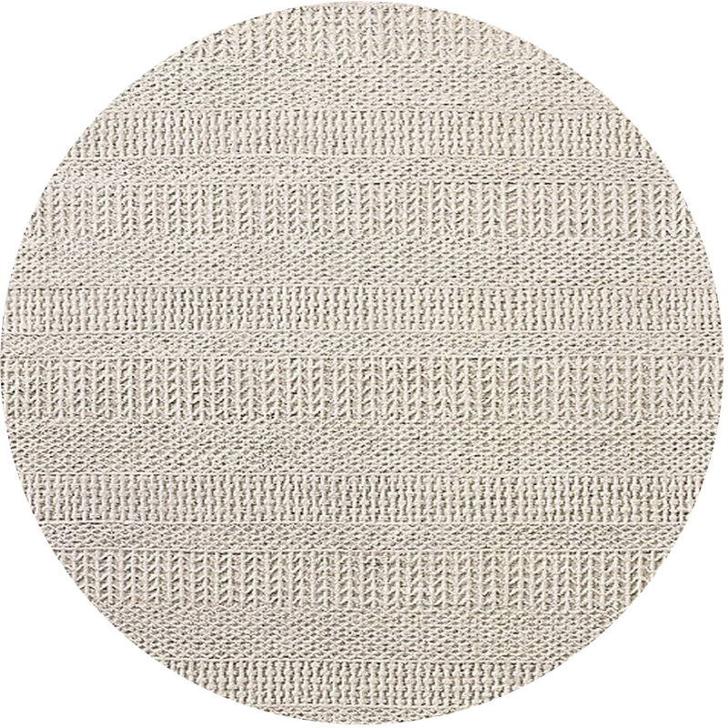 Tapis beige, Rond 6 pi