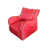 Mélange de polyester rouge