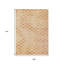 Tapis extérieur lavable à pois 9 pi x 12 pi pêche et rouille