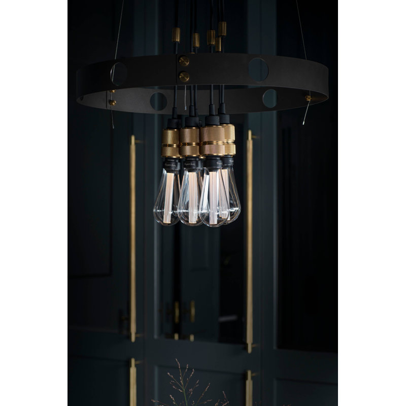 6 - Light Chandelier, Steel