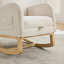 Chaise berçante avec repose-pieds rétractable-493507885