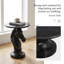 Table d'appoint animalière avec plateau en faux marbre-1491830904