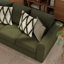 Marvella 4-Piece Living Room Set, Sofa, Loveseat, Chair, and Ottoman with Mosswood Chenille Upholstery