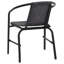 Chaise de patio empilable avec coussin