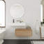 Meuble-lavabo mural 30 po avec lavabo en résine gauche et tiroir à fermeture en douceur