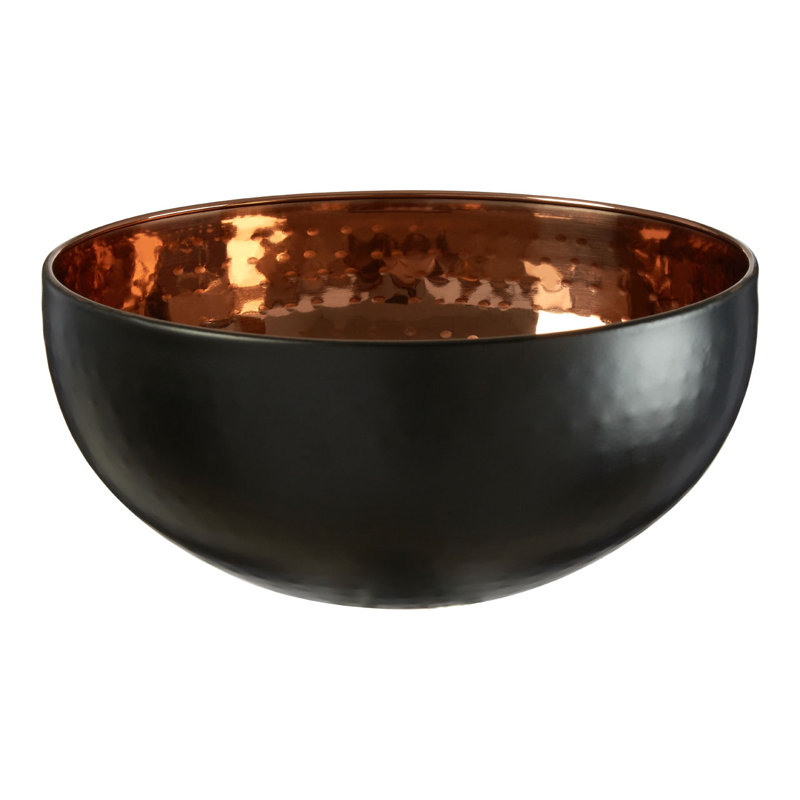 Campos Metal Decorative Bowl, 10cm H x 20cm W x 20cm D
