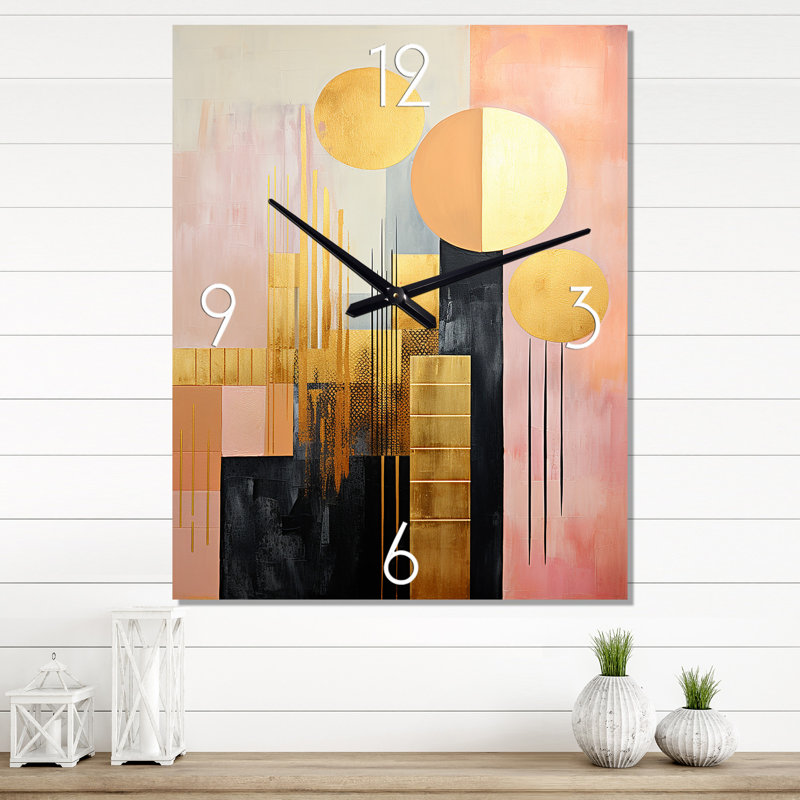 Horloge murale moderne Serendipity, H 32 po x l 16 po x P 1 po