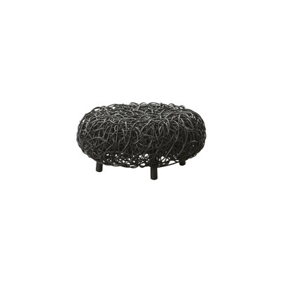 Loop 29.2" Wide Round Footstool Wide Ottoman