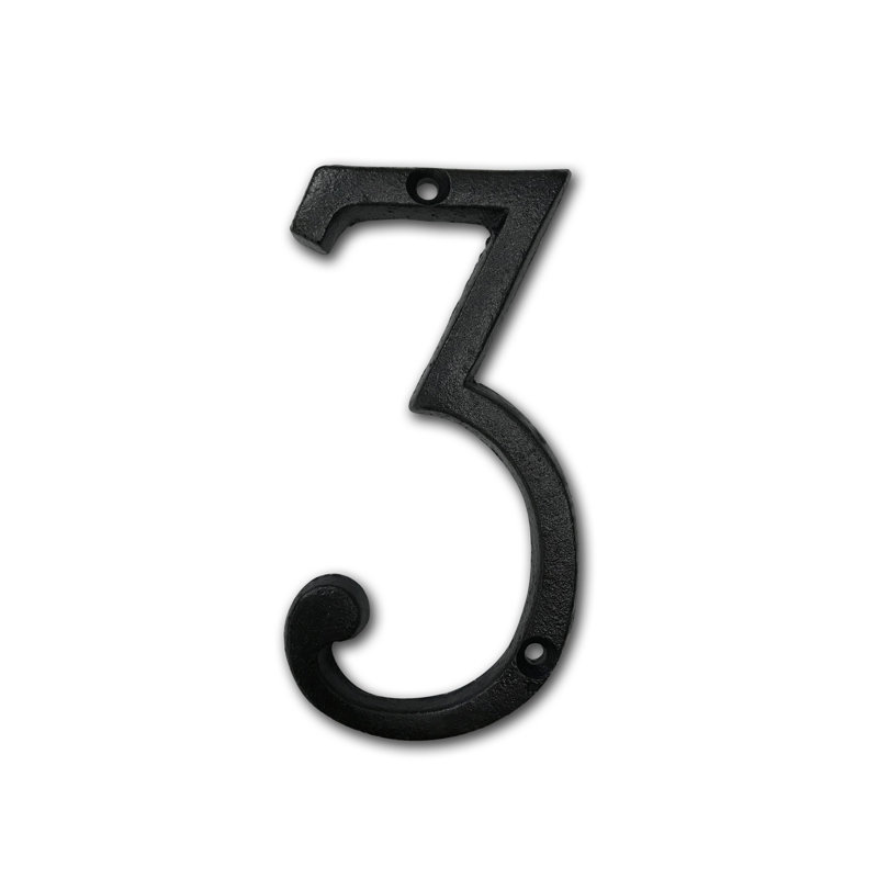 Numéro de maison 5 po, 3
