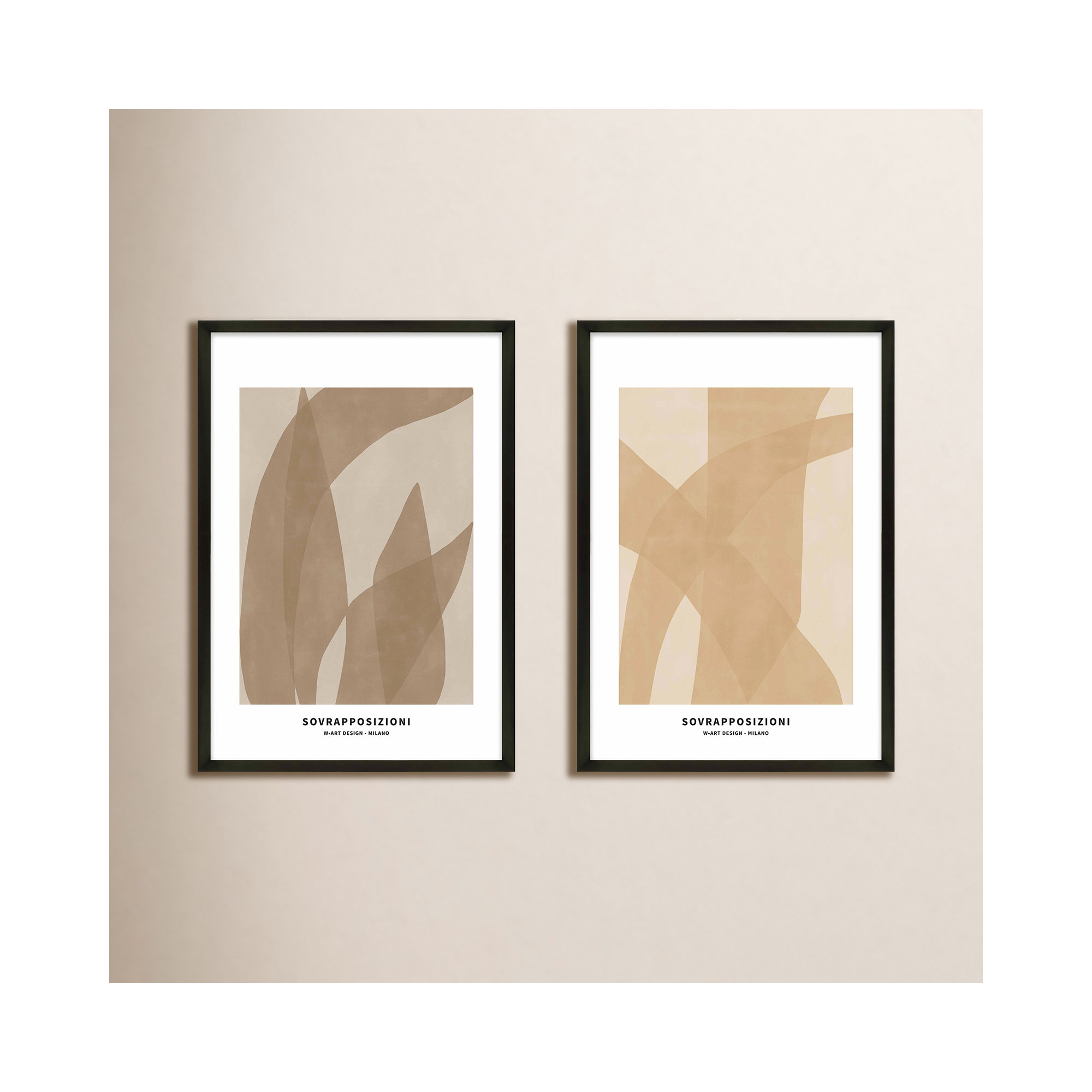 Marine Flora 1 And 2, Black, 10" H x 7" W x 1.25" D