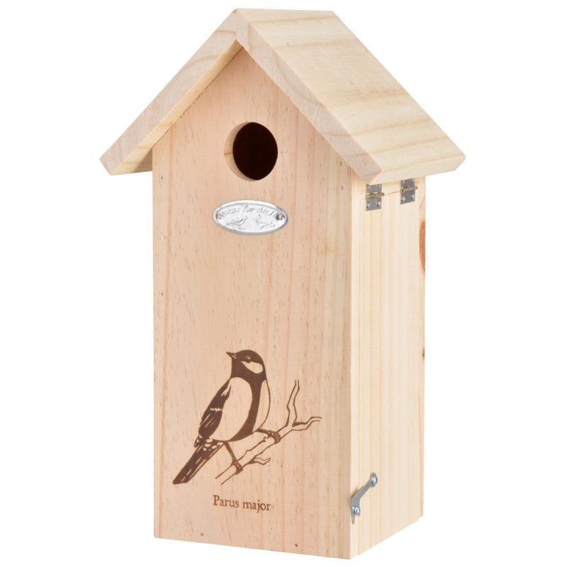 Bird House Great Tit Silhouette Fsc 100%
