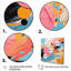 Bleu et rose abstrait Pop Fusion IV - Art mural Pop-1620812958-1620812959