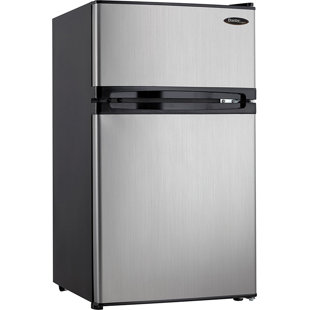 WANAI Compact Mini Refrigerator Small Refrigerator with Freezer, Retro Mini  Fridge with Dual Door,7 Adjustable Thermostat, Adjustable Shelves For