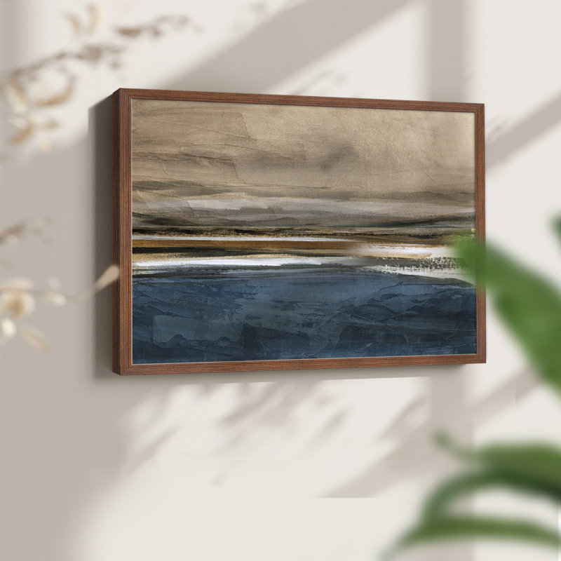 «Faraway Memory» - reproduction encadrée - réarmable, Noyer, H 22 po x l 28 po