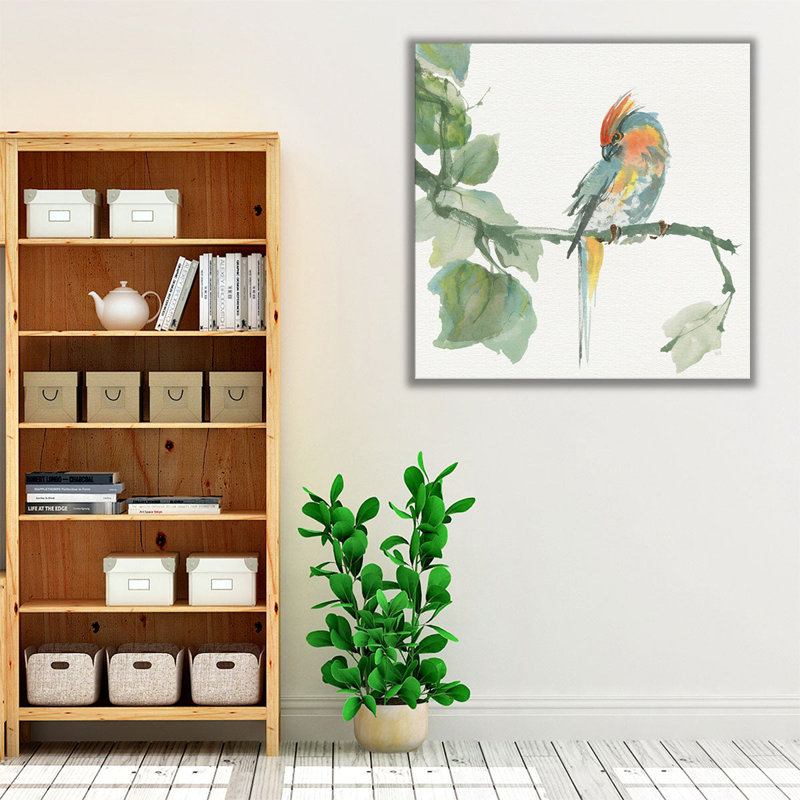 Crateux cacatoès - reproduction d'art sur toile, H 30 po x l 30 po
