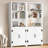 Ilus 71" H Modern Storage Bookcase Bookshelf Display with Cabinet & 5 Shelves for Home Decor-2028080072