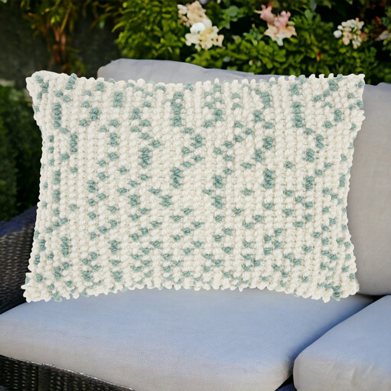 Walburn Outdoor Rectangular Pillow Cover & Insert, 14" H x 20" W, Pillow Cover Only - No Insert, Pink