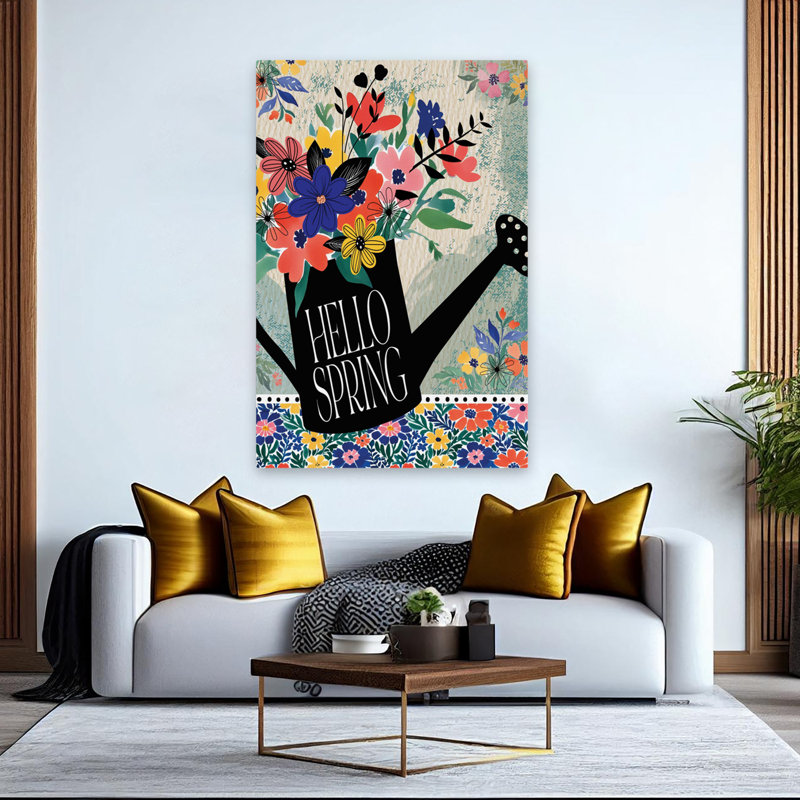 Arrosoir jardin printanier, H 60 po x l 40 po