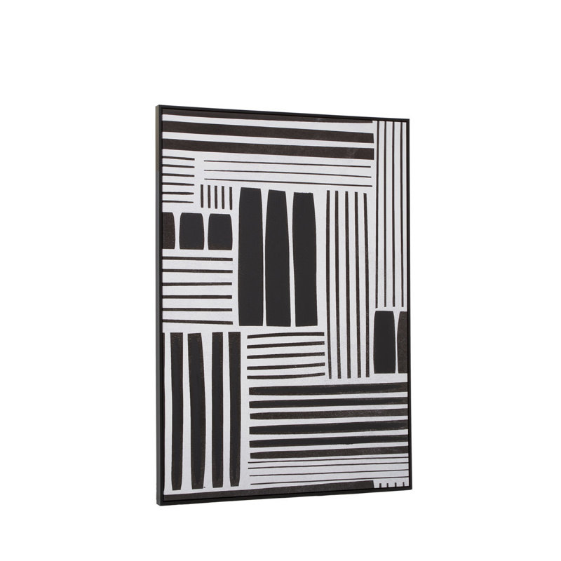 Astratto Retro Grace Stripes - Single Picture Frame Print on Canvas