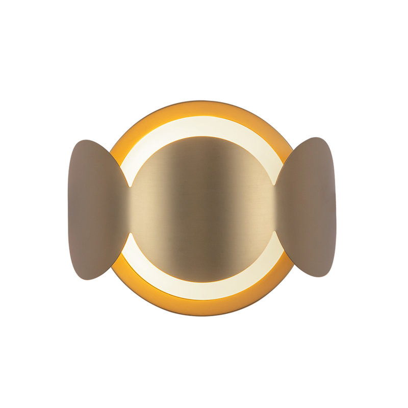 Ciel 1 - Light Flush Mounted Sconce, Gold, White/Brushed Gold
