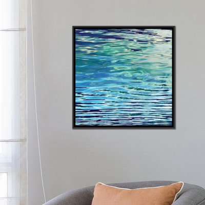 «Aqua Reflections» par Michael Barrett - reproduction d'art sur toile tendue
