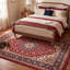 Tapis Creek Traditional Overdyed, uni, bleu marine, orange, or, vert, crème, ivoire, lavable à la machine, antidérapant, à poils courts, pour l'intérieur et l'extérieur, adapté aux animaux domestiques, idéal pour le salon, la chambre, la salle à manger, l'entrée, le couloir ou le bureau.-2004114547