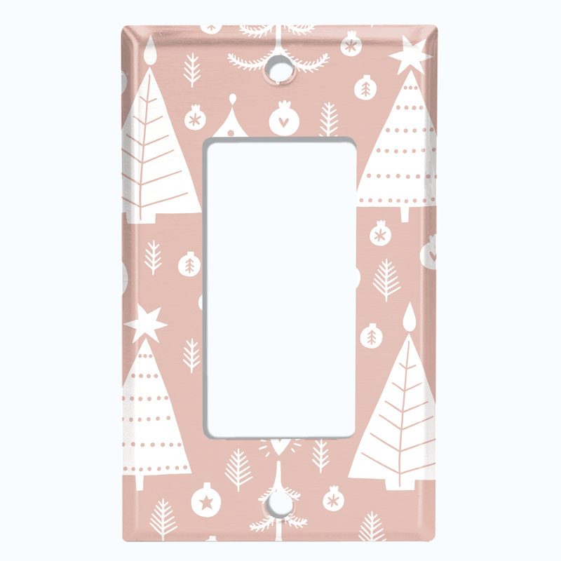 Patterned 1 - Gang Toggle Light Switch Standard Wall Plate