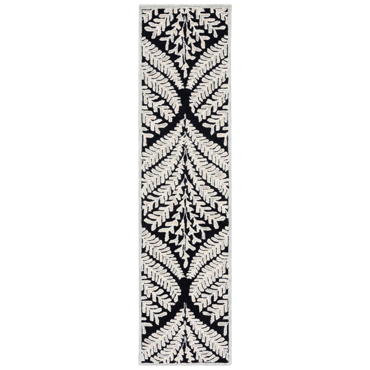 Cerda Hand Tufted Wool Floral Rug