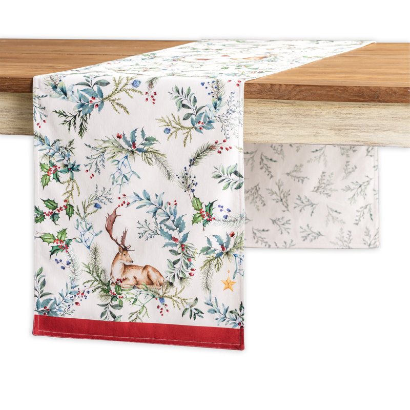100% Cotton Christmas Table Runner, 72" x 14.5"