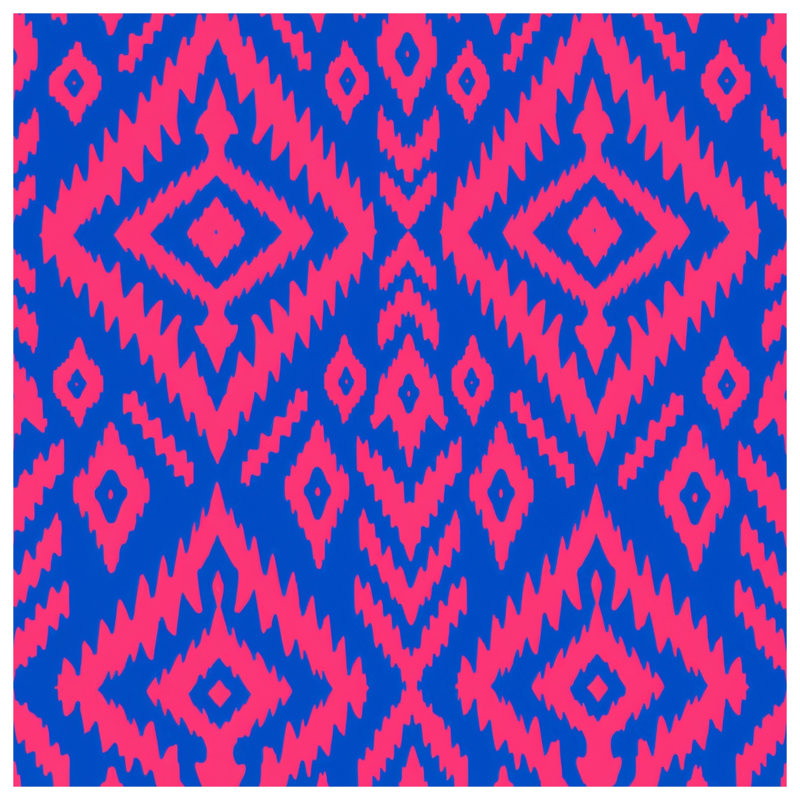 Housses de couette ikat bleu, King