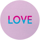 Love 16'' Vinyl Placemat
