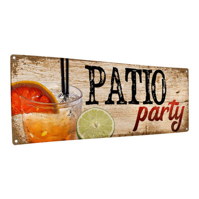 «Patio Party», impression sur métal