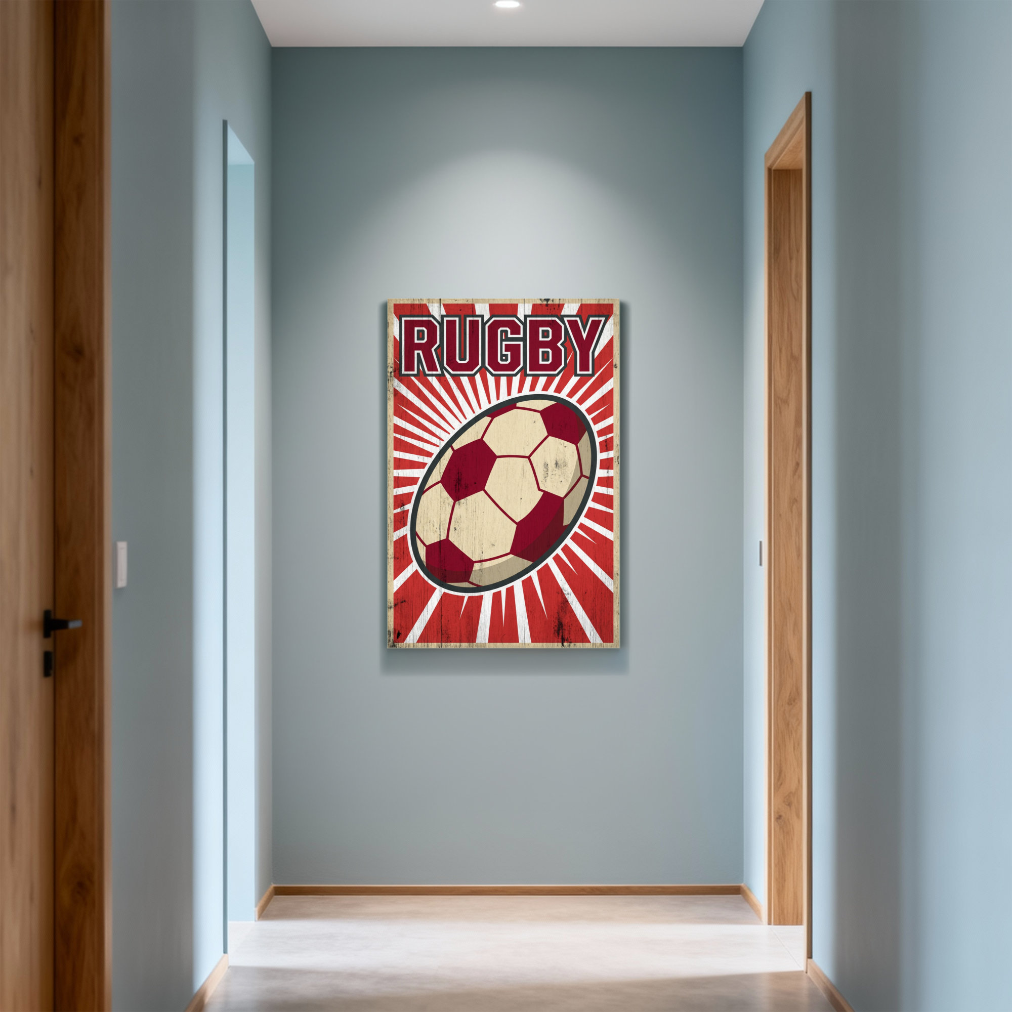 Springbok Rugby Ball Stripes Canora Grey Bath & Laundry Rugby Ball Stripes Pattern | Wayfair