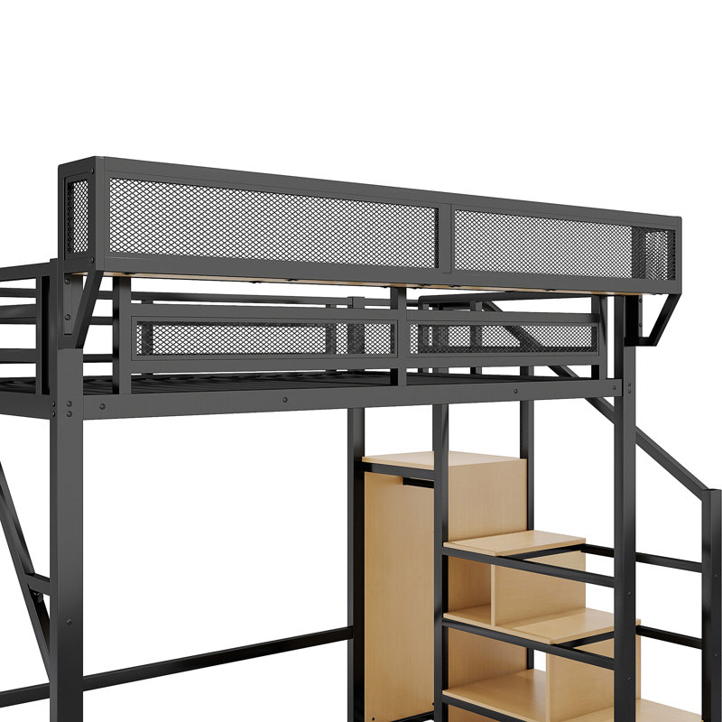 Lit mezzanine avec escalier, Double