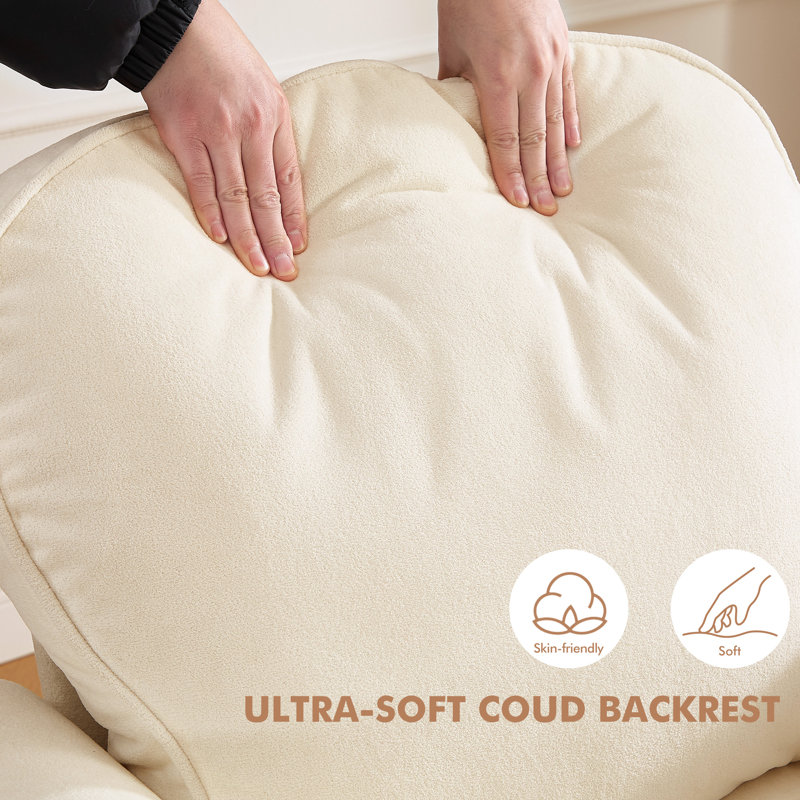 Upholstered Armchair, Beige
